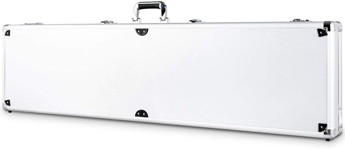 Custodia Dura in Alluminio per Fucili Valigetta Pistola con Serratura, 134 x 35 x 12 cm