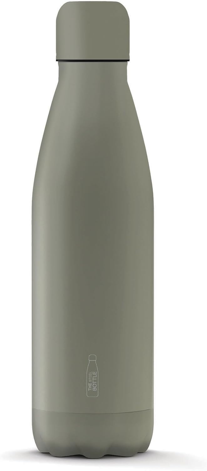The Steel Bottle Bottiglia termica in Acciaio Inox Capacità 500 ml Chiusura Ermetica - Grey