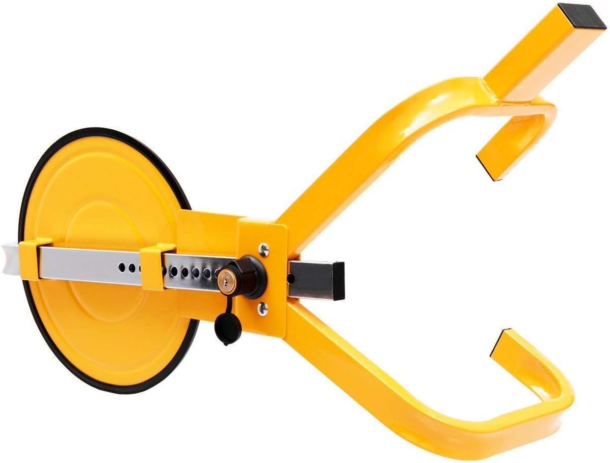 Blocco Ruota Auto Antifurto Bloccaggio per Pneumatico Ruote da 13-15 Pollici, con 2 Chiavi