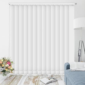 Tenda Verticale Shantung 127mm - Colore Bianco Sporco 51, Attacco Soffitto - Larghezza 1m x Altezza 2,50m - Apertura Destra - Per Casa E Ufficio