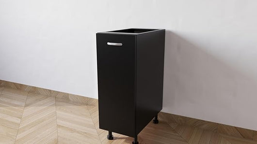 Mobile Base Da 30. Compreso Di Anta H 72 Cm L 30 Cm P 55,5 Cm Compresa Di Piedini 10 Cm colore Nero