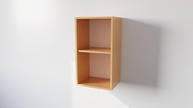 Pensile Cucina  in Legno Nobilitato Faggio  Mobile Alto con 1 Anta, Pensile Componibile Moderno Made in Italy (H72XL60XP33cm)