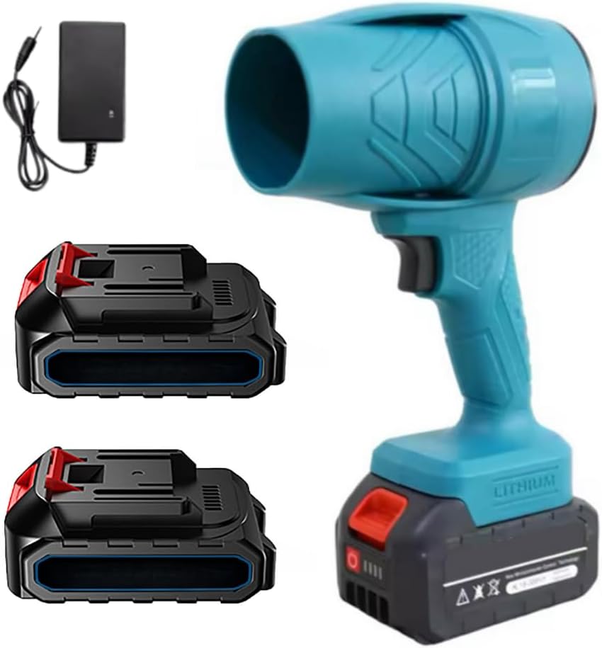 Mini Soffiatore a Batteria, Mini Soffiatore per Foglie con Turbocompressore