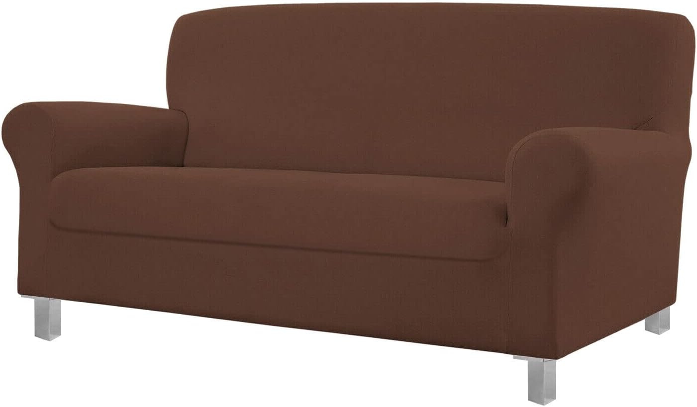 Copridivano Antimacchia 1 Posto Impermeabile Elasticizzato Fodera Salva Poltrona Marrone