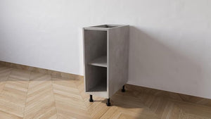 Mobile Base Da 30. Compreso Di Anta H 72 Cm L 30 Cm P 55.5 Cm Compresa Di Piedini 10 Cm colore Cemento