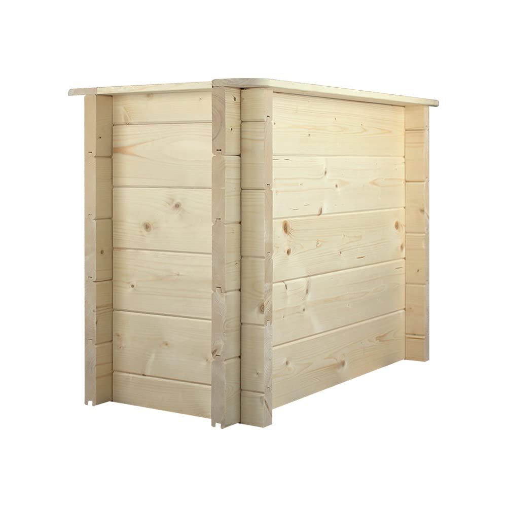 L'aiuola di giardino sopraelevata in legno - 78x38x57 cm - Timbela M612