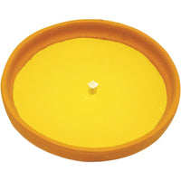 CANDELA ANTIZANZARE ALLA CITRONELLA FIAMMA IN COCCIO DI TERRACOTTA Ø 17cm 4F