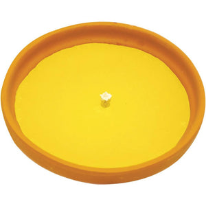 CANDELA ANTIZANZARE ALLA CITRONELLA FIAMMA IN COCCIO DI TERRACOTTA Ø 17cm 4F