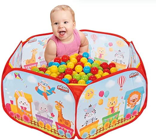 Piscina con Palline per Bambini 1 Anno 2 Anni Grande 120 Palline Piscina per Palline per Bambini, Pieghevole, per Bambin