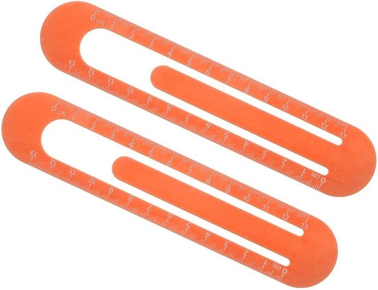 Misuratore Lineare 13 cm - Alluminio - Leggero - Resistente alla Ruggine - Indicatore di Scala Metallica - Scala Precisa - Righello