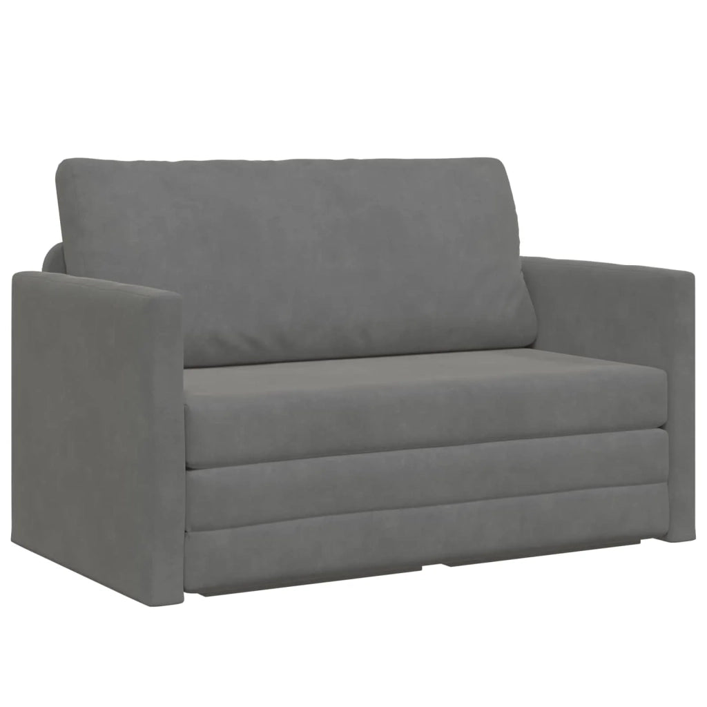 Divano letto Grigio scuro 124 x 71 x 78 cm Velluto 4106703