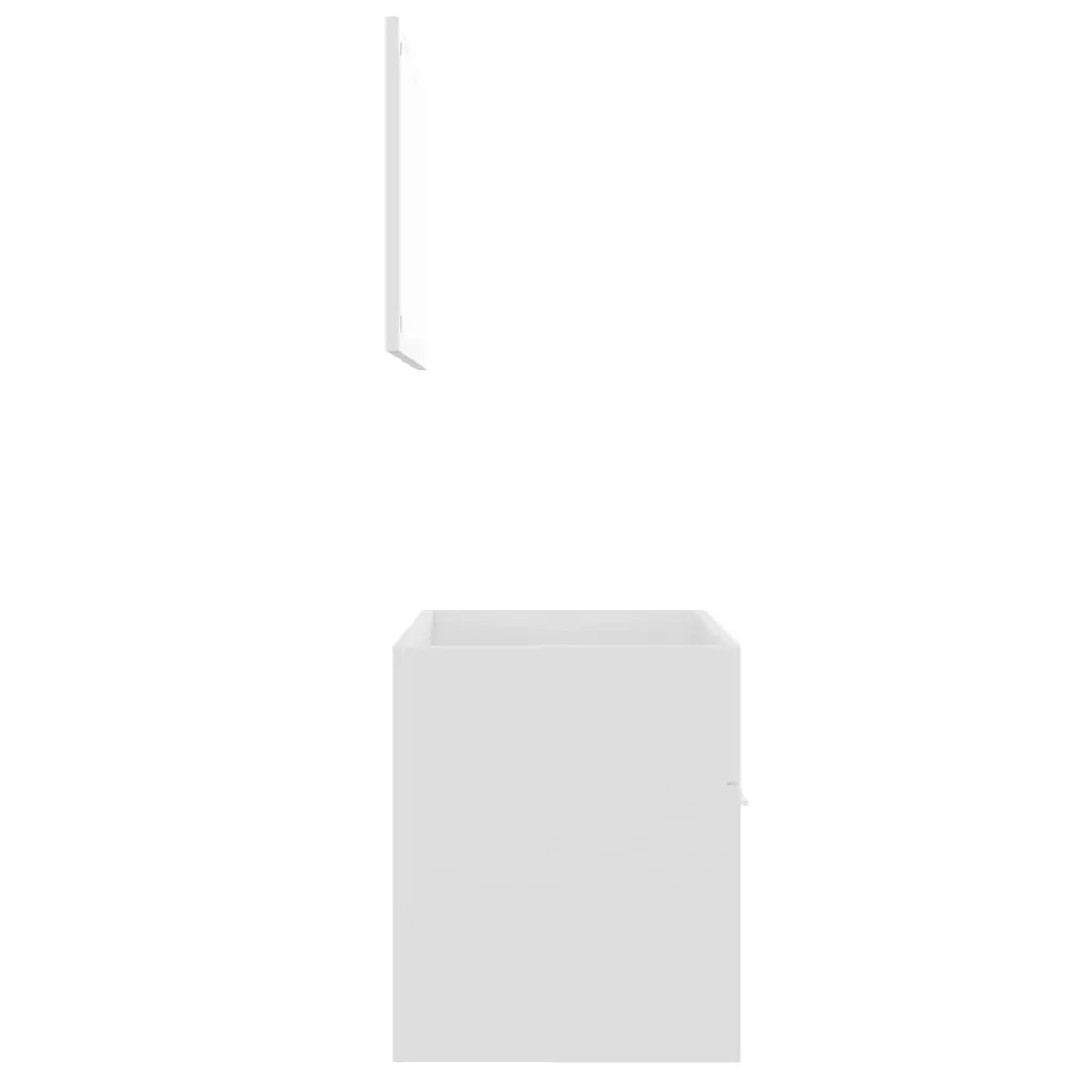Set Mobili da Bagno 2 pz Bianco in Truciolato cod mxl 53122