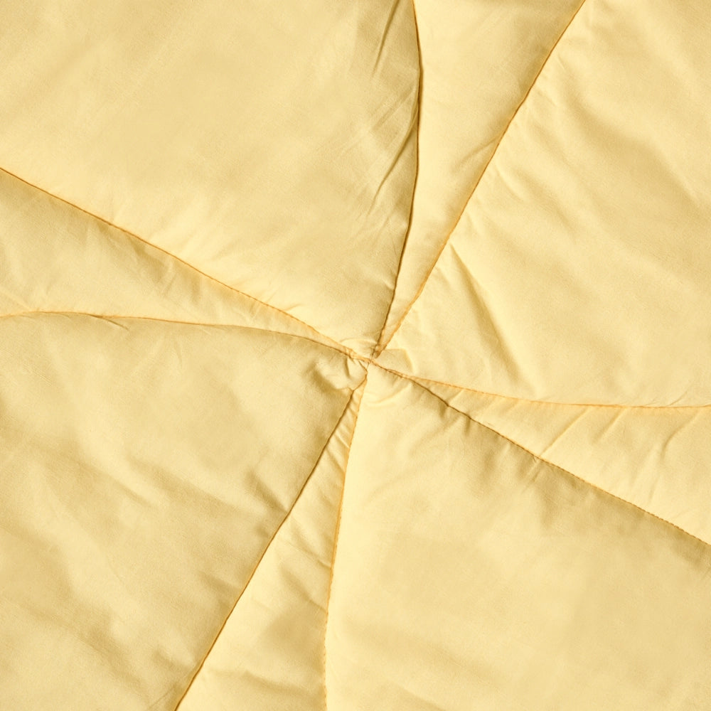 Tappeto per bambini Giallo Cotone Coperta a forma di trifoglio Trapuntato 110 x 110 cm Asilo nido Bambini Accessorio per la cameretta