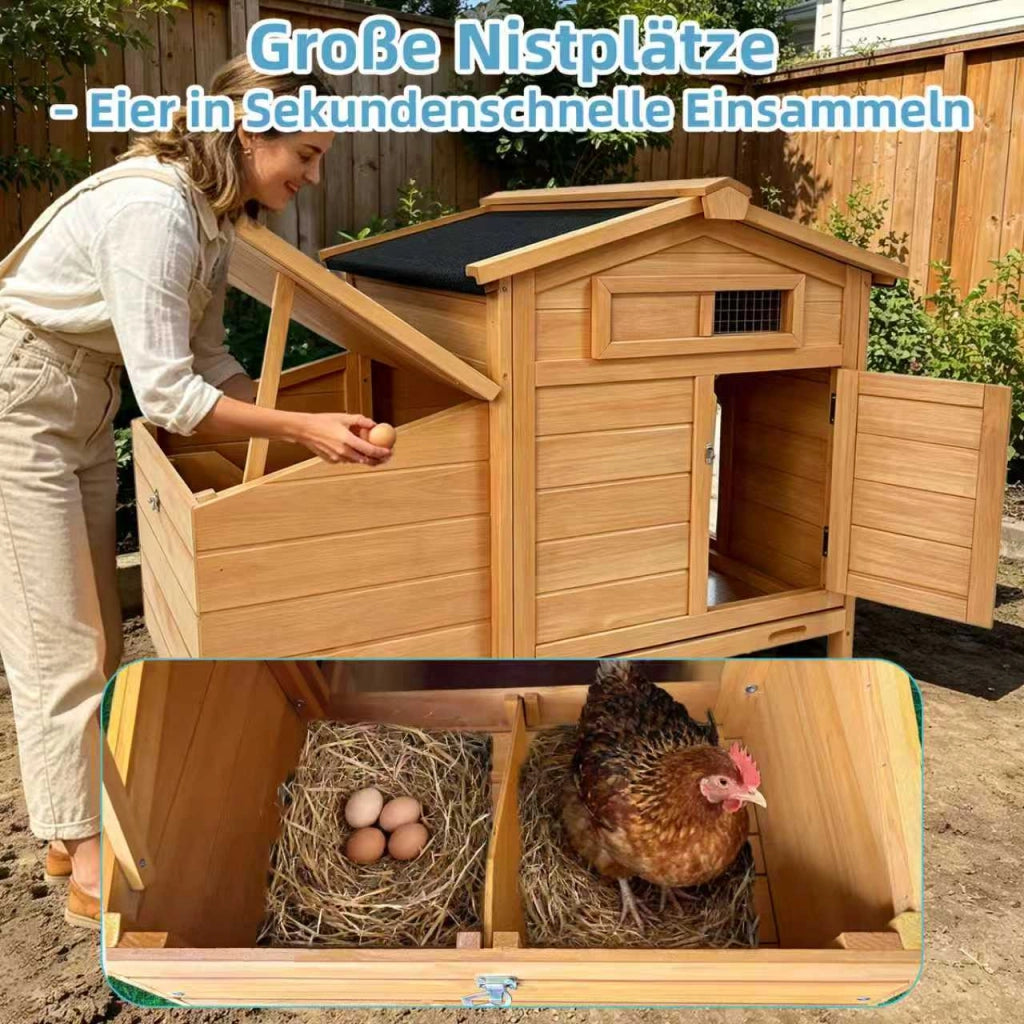 Pollaio su palafitte in legno ¨C Minimal ¨C Resistente ai predatori, facile da pulire