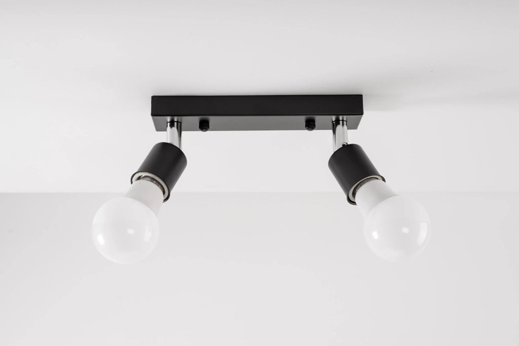 Lampada Da Soffitto Riflettore Plafoniere Black APP696-2C