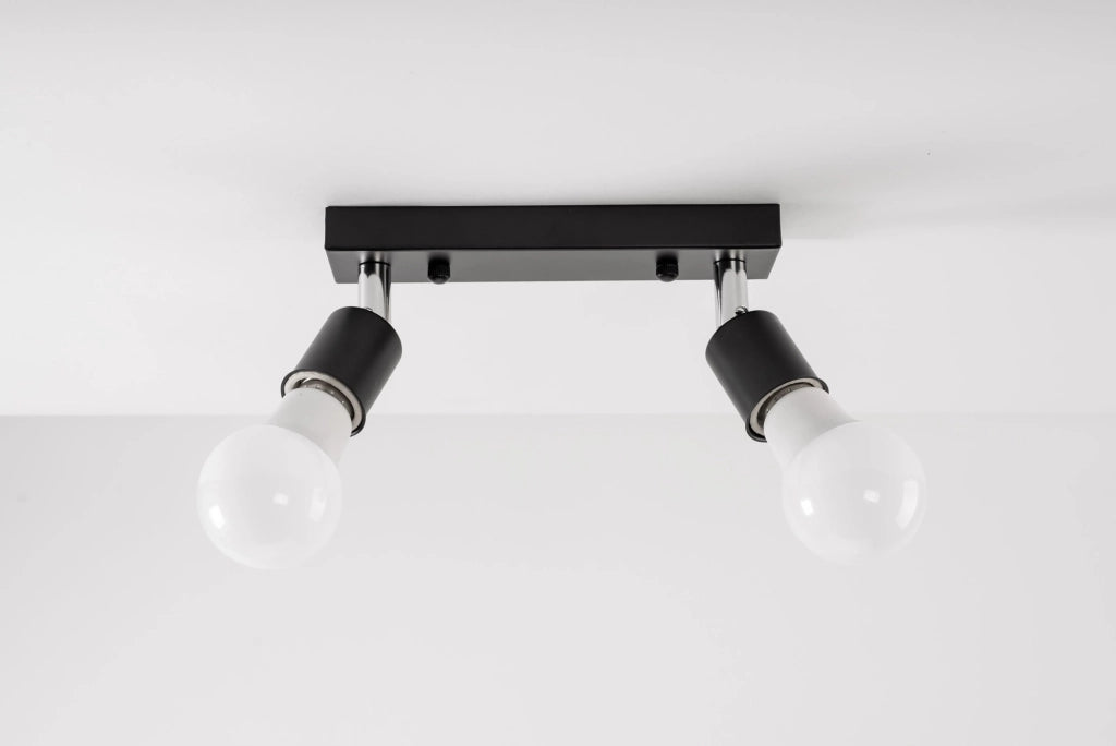 Lampada Da Soffitto Riflettore Plafoniere Black APP696-2C
