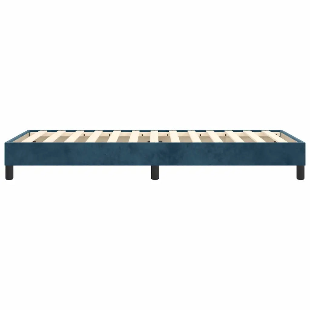 Struttura Letto a Rete a Molle Blu Scuro 80x200 cm in Velluto 3120740