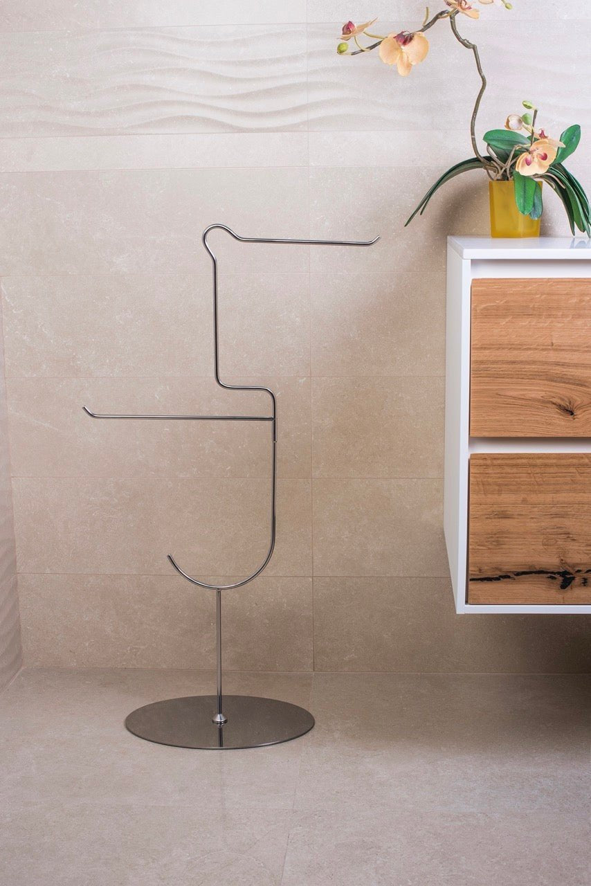 PIANTANA MULTIFUNZIONE PORTA ASCIUGAMANI