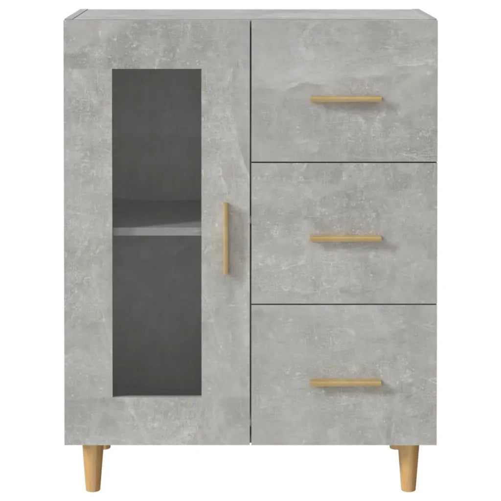Credenza Grigio Cemento 69,5x34x90 cm in Legno Multistrato cod mxl 26822