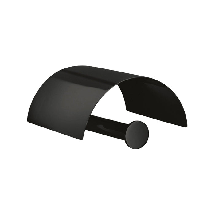 Lineabeta - Portarotolo con coperchio Baketo in ottone nero