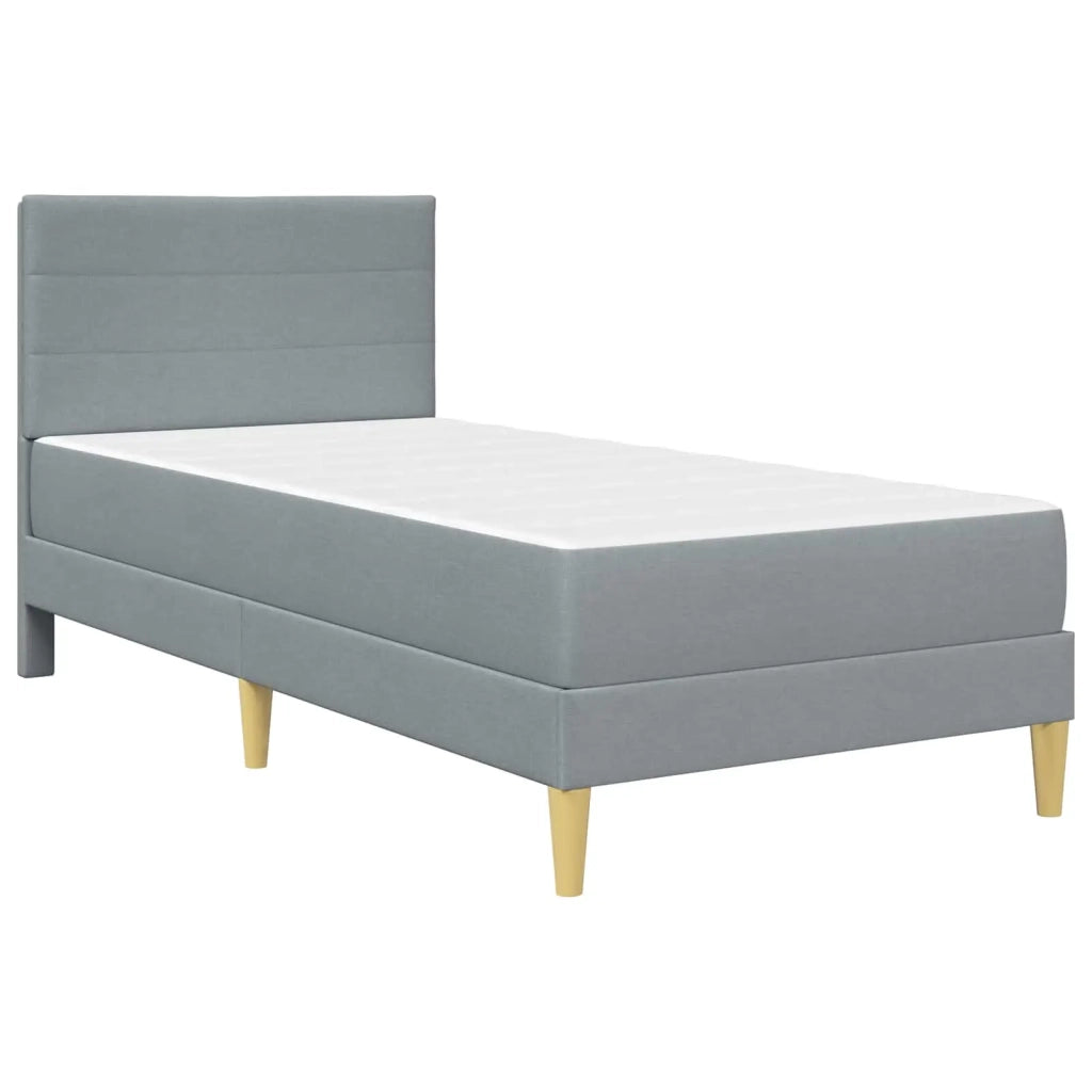 Struttura del letto Grigio chiaro 100 x 200 cm Poliestere