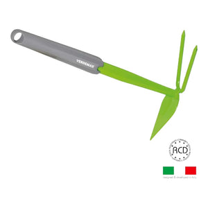 ZAPPETTA PUNTA TRIANGOLARE E BIDENTE da giardinaggio VERDEMAX professionale