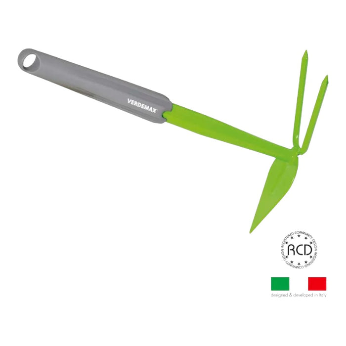 ZAPPETTA PUNTA TRIANGOLARE E BIDENTE da giardinaggio VERDEMAX professionale