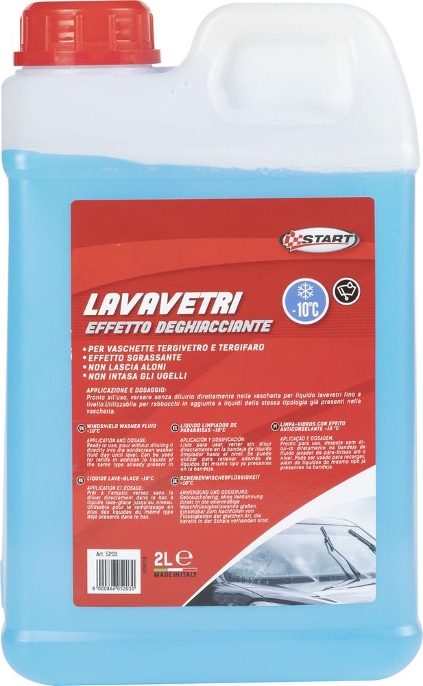 Liquido tergivetro -10Â°C 2L per vaschette tergivetro e tergifaro