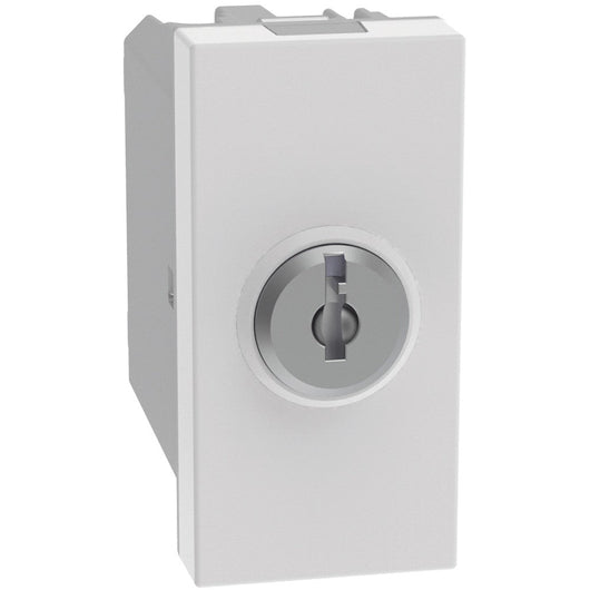 Deviatore a chiave Bticino MatixGO 2P 10AX 1 modulo bianco JW4022