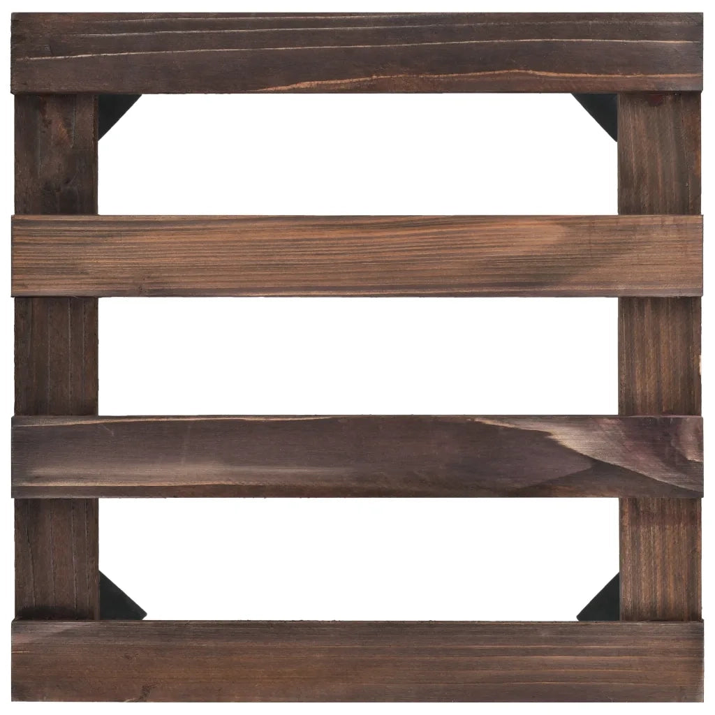 Pedane con Ruote per Piante 4 pz in Legno di Cedro 25x25 cm 246442