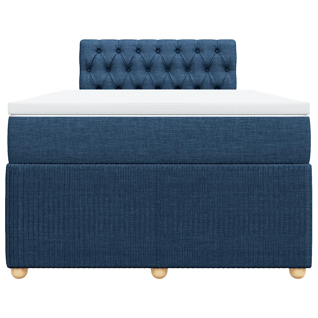 Giroletto a Molle con Materasso Blu 120x200 cm in Tessuto 3289736