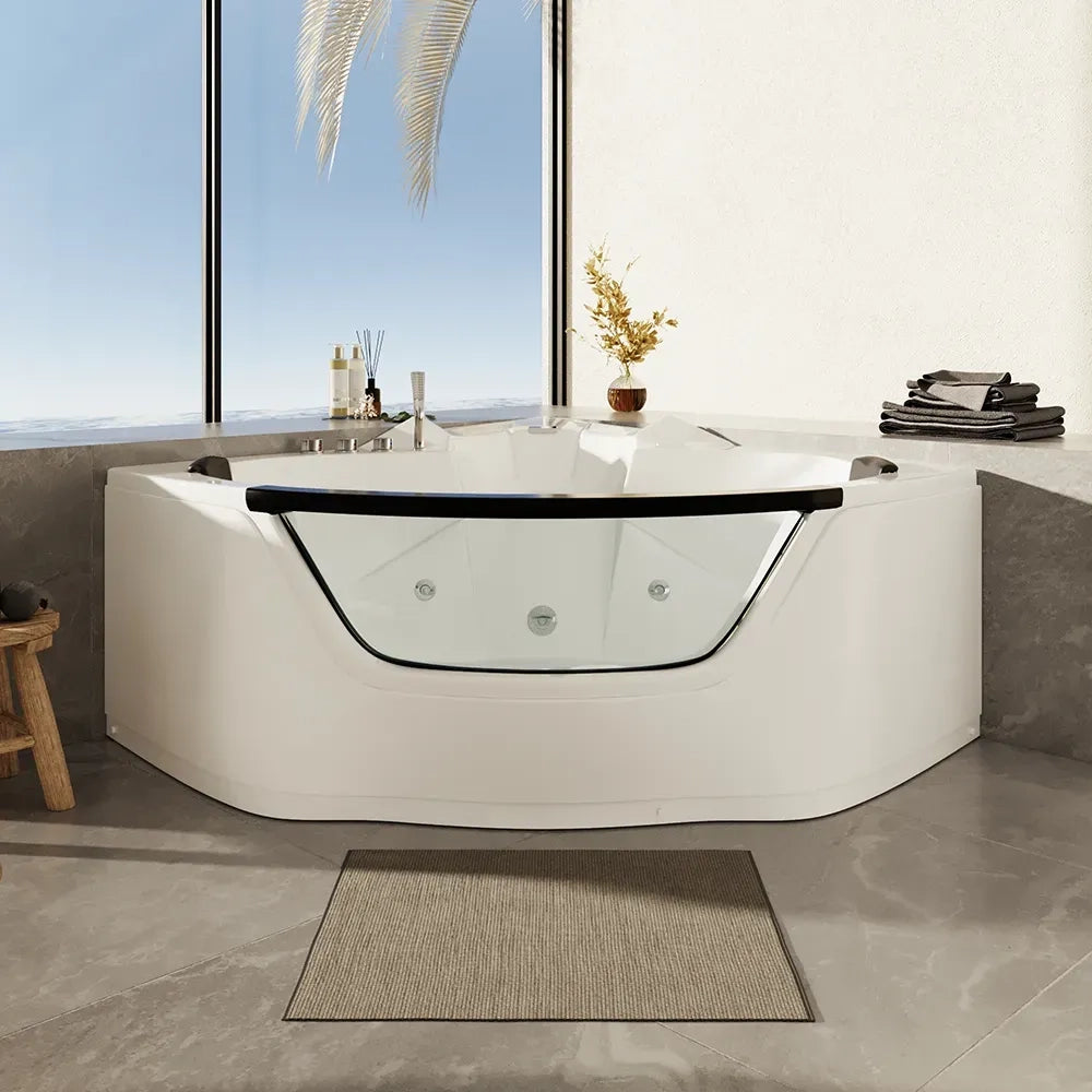 Vasca idromassaggio angolare 135x135 da interno design moderno | Bliss Eco