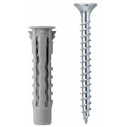 Tasselli universali in nylon ncv 6x30 con vite tsp 4,5x40 confezione 100 pz