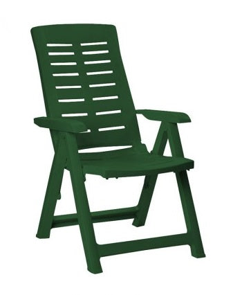 RESINA:POLTRONA YUMA VERDE PIEG.CM.60X60XH109