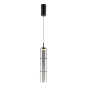 Lampada sospensione vetro fumé nera LED 4W 3000K BATO