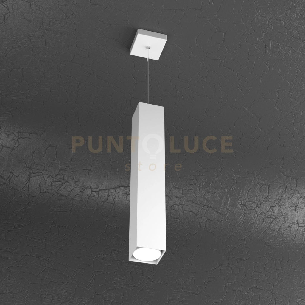 PLATE SOSPENSIONE TUBO H.50 1 LUCE BIANCO 1129-S50-BI