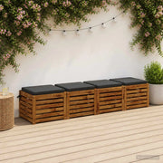 Cuscini per Sedia in 4 Pezzi SOEST 4 pz 100% Poliestere 944452