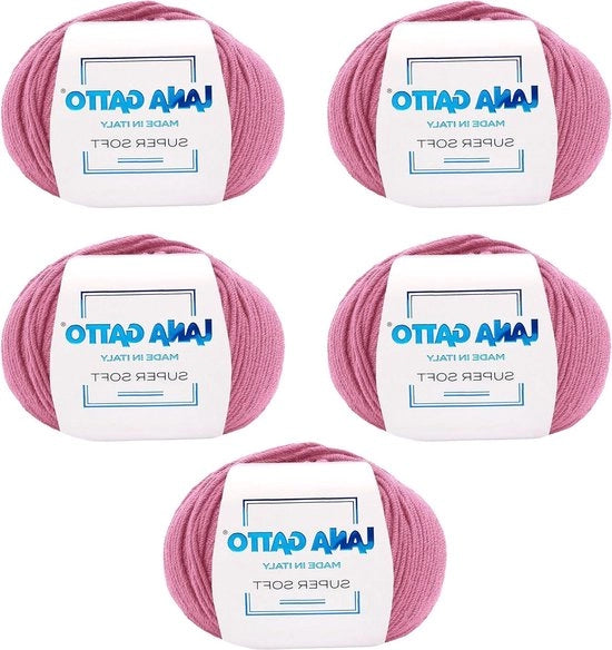 Panno di Lana Merino Extrafine Super Soft - 100% - Colore Rosa