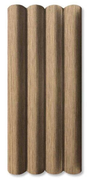Pannello murale 10 pz  SPC 280x14x2 cannettato rovere