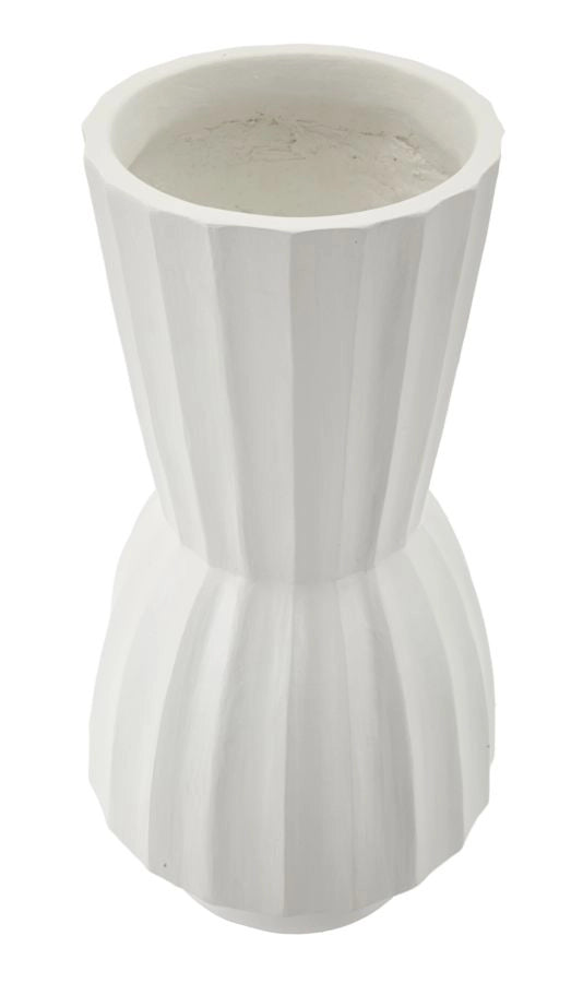 Vaso Glint Ø25x50 cm in Mgo Bianco