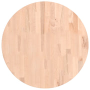 Piano per Tavolo | Superficie Tavolo | Piano Scrivania ?60x1,5 cm Rotondo in Legno Massello di Faggio