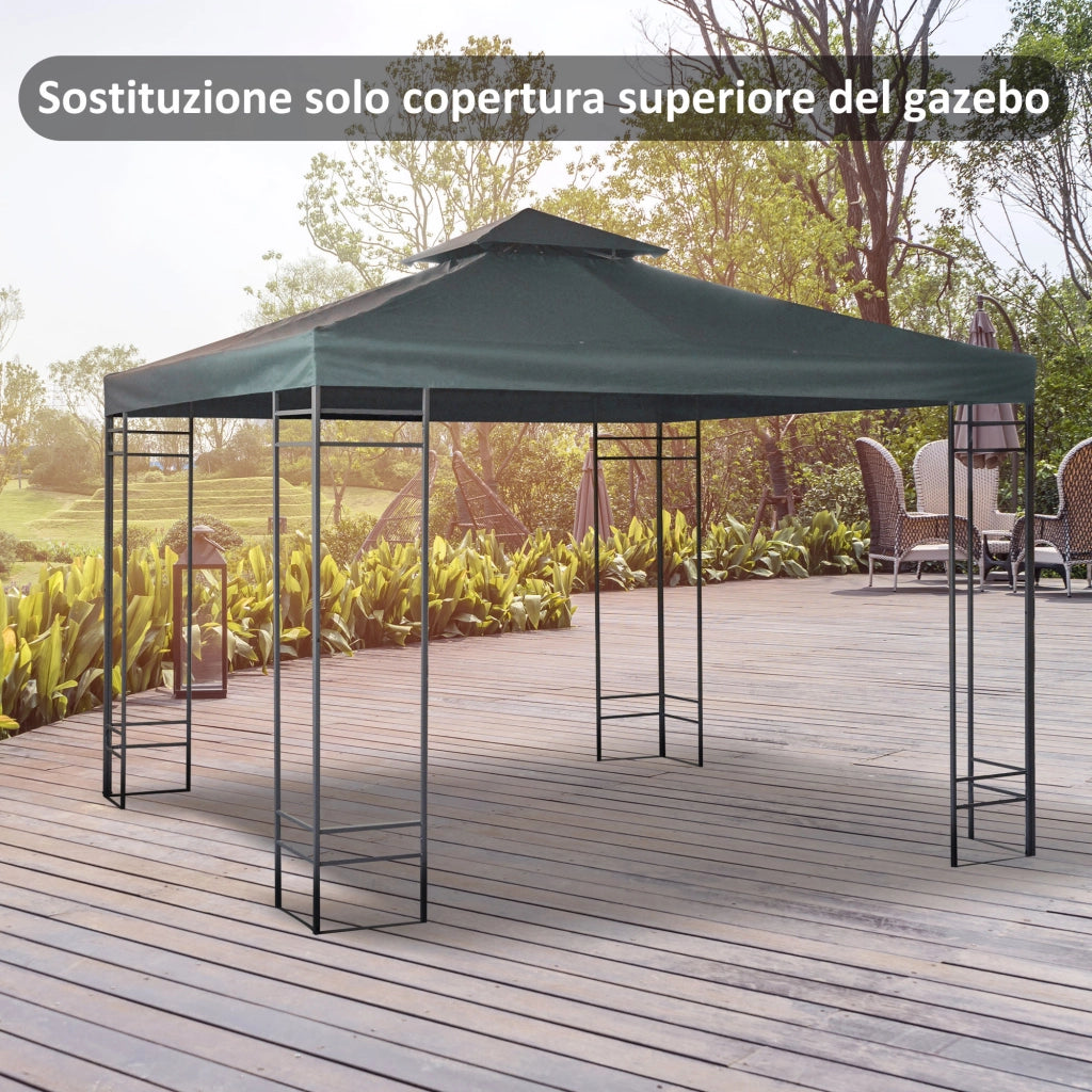 Tetto Gazebo 3x3m ¨C zephmum ¨C Grigio Antracite