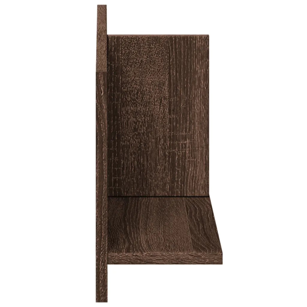 Mobile a Parete 70x16,5x30 cm Rovere Marrone Legno Multistrato 854856