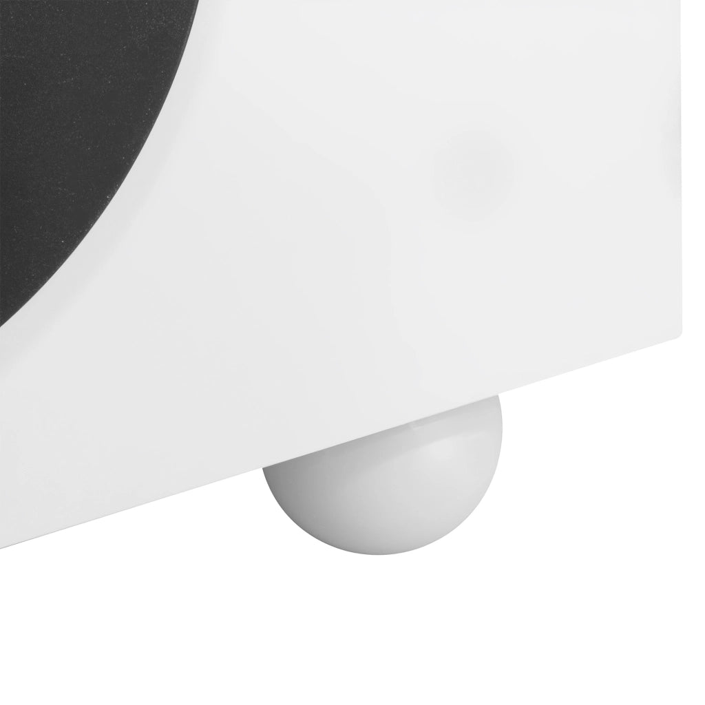 OKWISH Mobile TV con 2 Ante e 1 Vano Aperto, Apertura a Pressione, per Soggiorno, MDF, Bianco, 180 x 40 x 41.5 cm