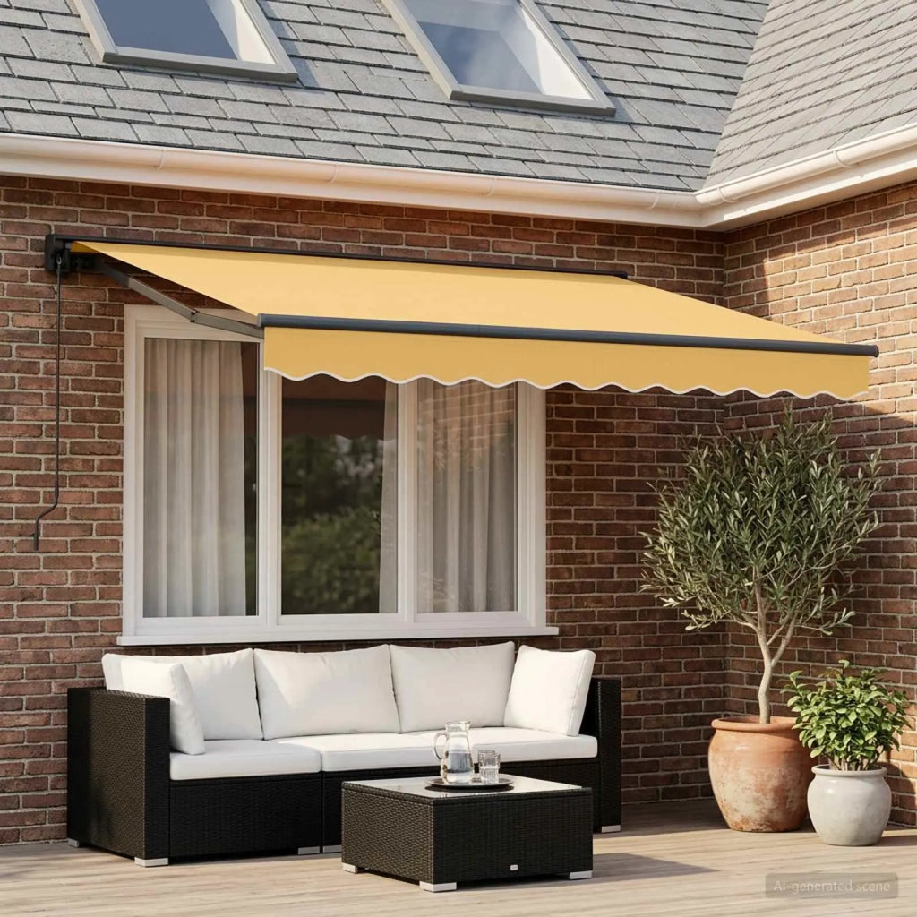 Tenda retrattile manuale Sabbia 3,5 x 2 m 3425722