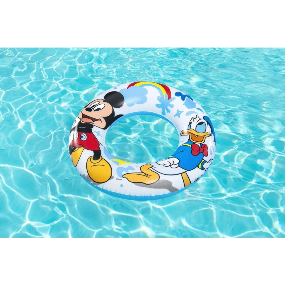 Trade Shop - Salvagente Topolino Mickey Mouse Paperino 56 Cm Per Mare Piscina Bambini 91004 -