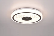 BUNDA PLAFONIERA LED 16W 1900lm, 3000K  BORDO NERO D.33CM