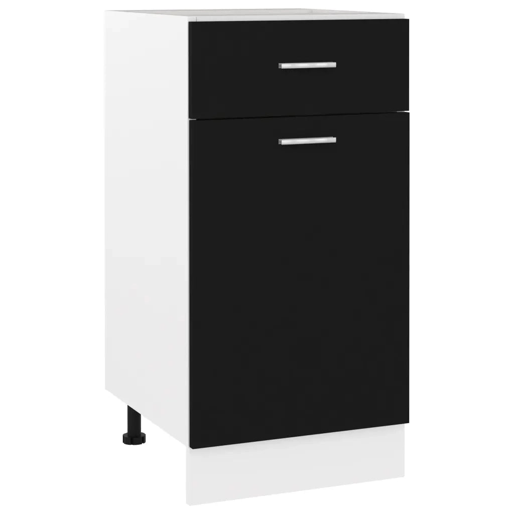 Armadio Inferiore Cassetto Â“LyonÂ” Nero 40x46x81,5cm