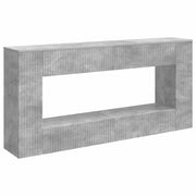 Tavolo Consolle | Tavolo d'Ingresso Rigato Grigio Cemento 155 x 29 x 74 cm