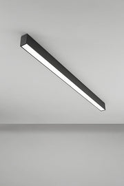 Plafoniera LED Modulare 40W CCT Dimmerabile Colore Nero Opaco - Luce Regolabile 3000K/4000K/6000K per Interni - Design Moderno - Perenz